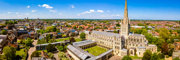 Norwich City and Cathedral